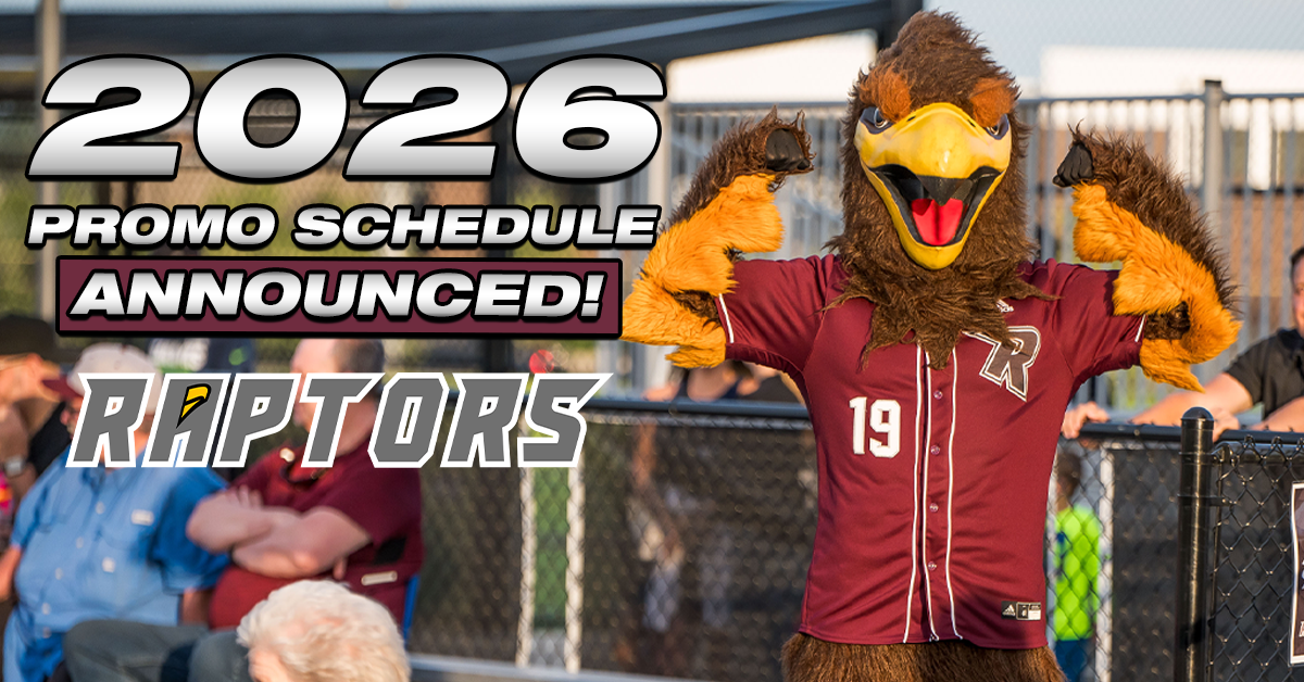 2026 Ridgefield Raptors Promotion Schedule