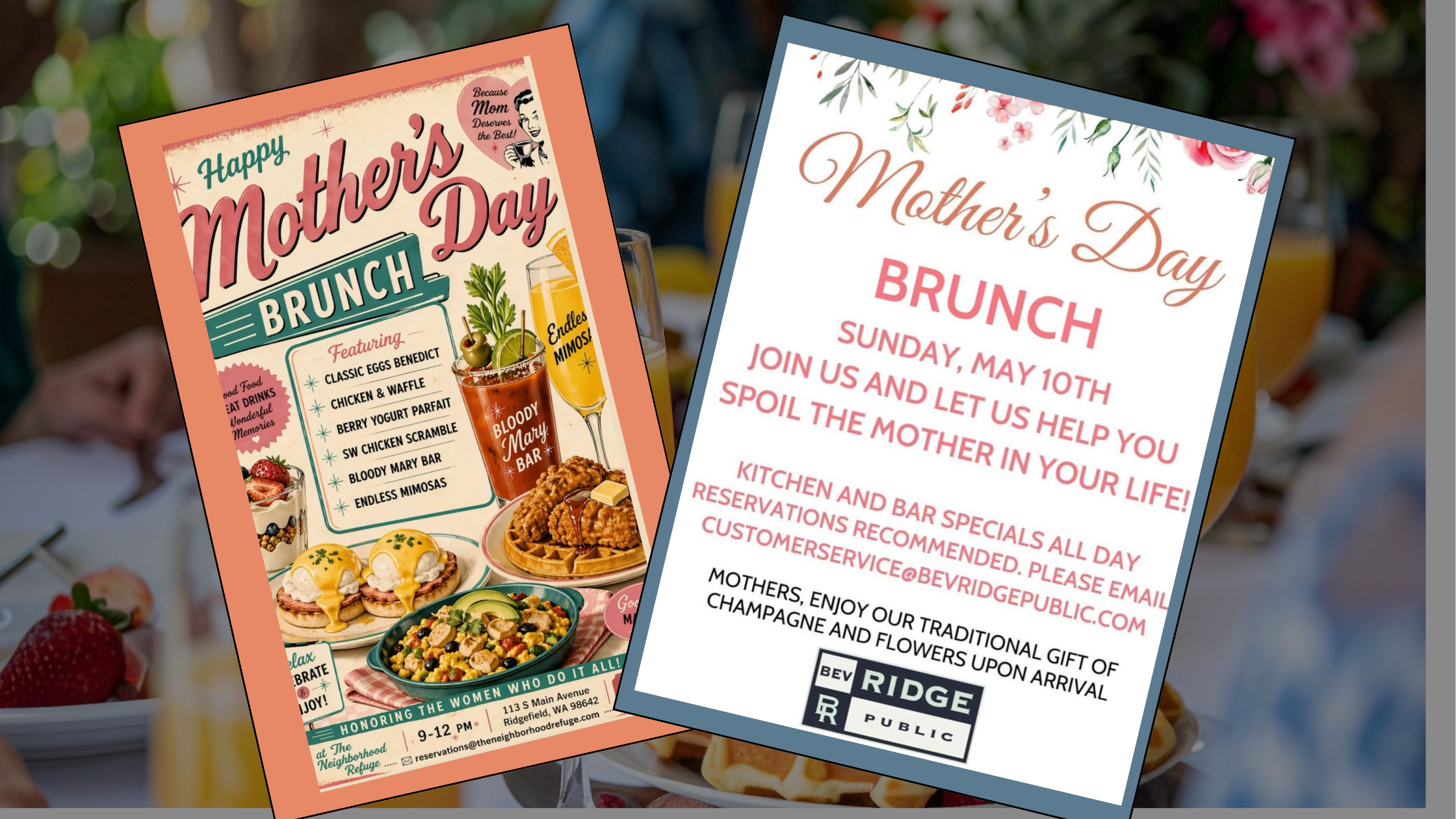 Mother's Day brunch specials in Ridgefield