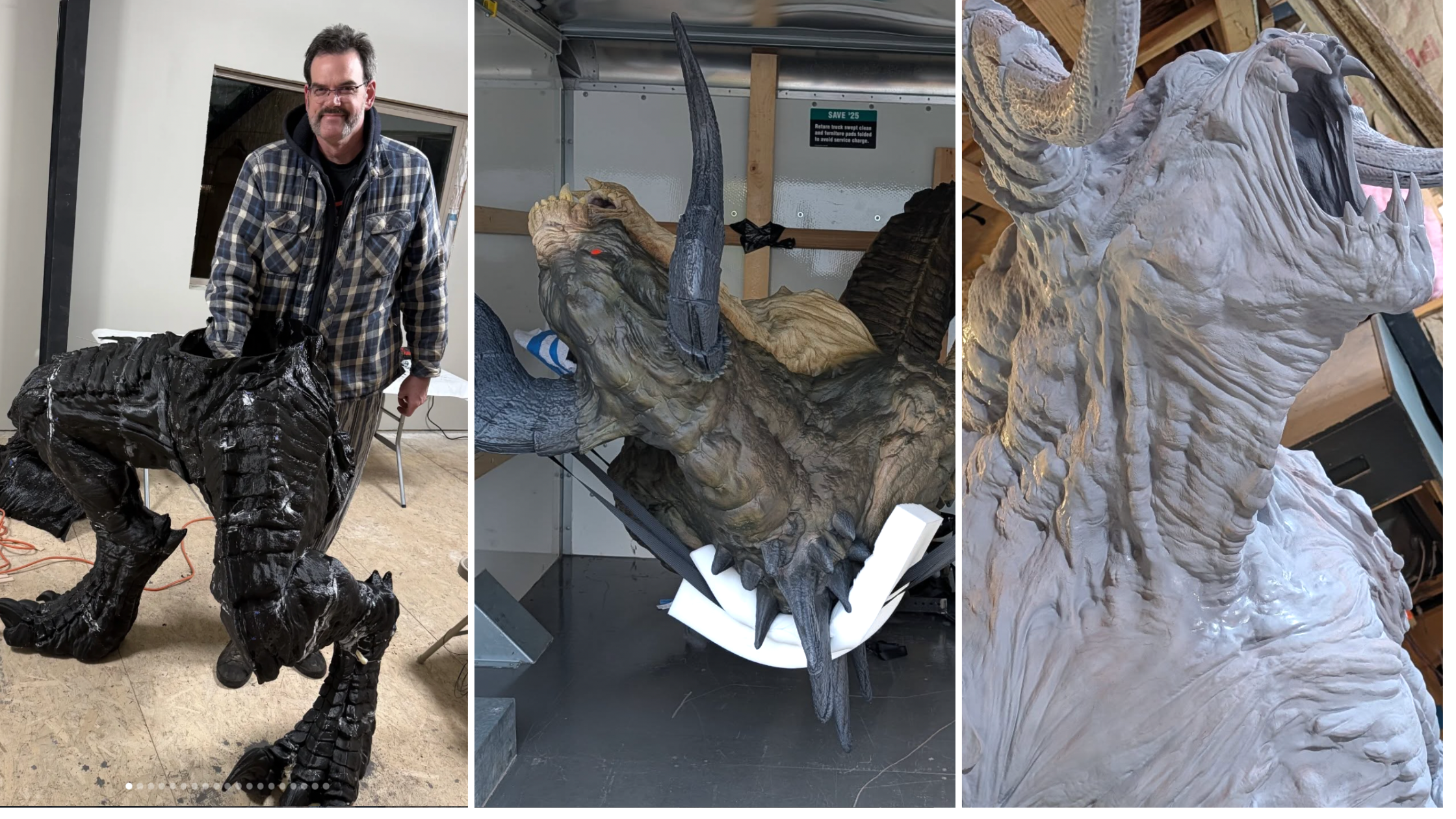 Jason Morris - artist of Fallouts Deathclaw sculpture