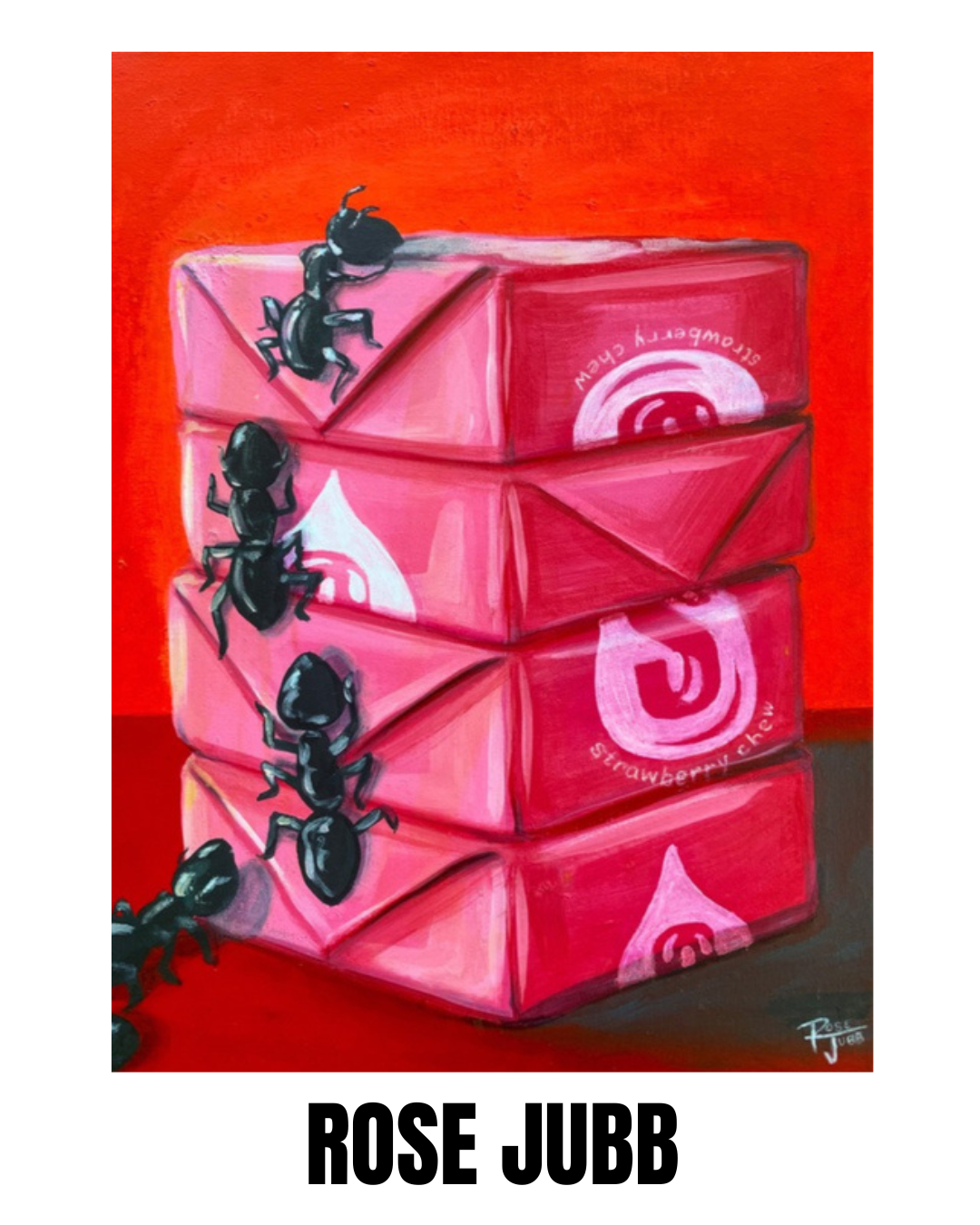 Work by featured artist Rose Jubb at the Ridgefield Art Gallery