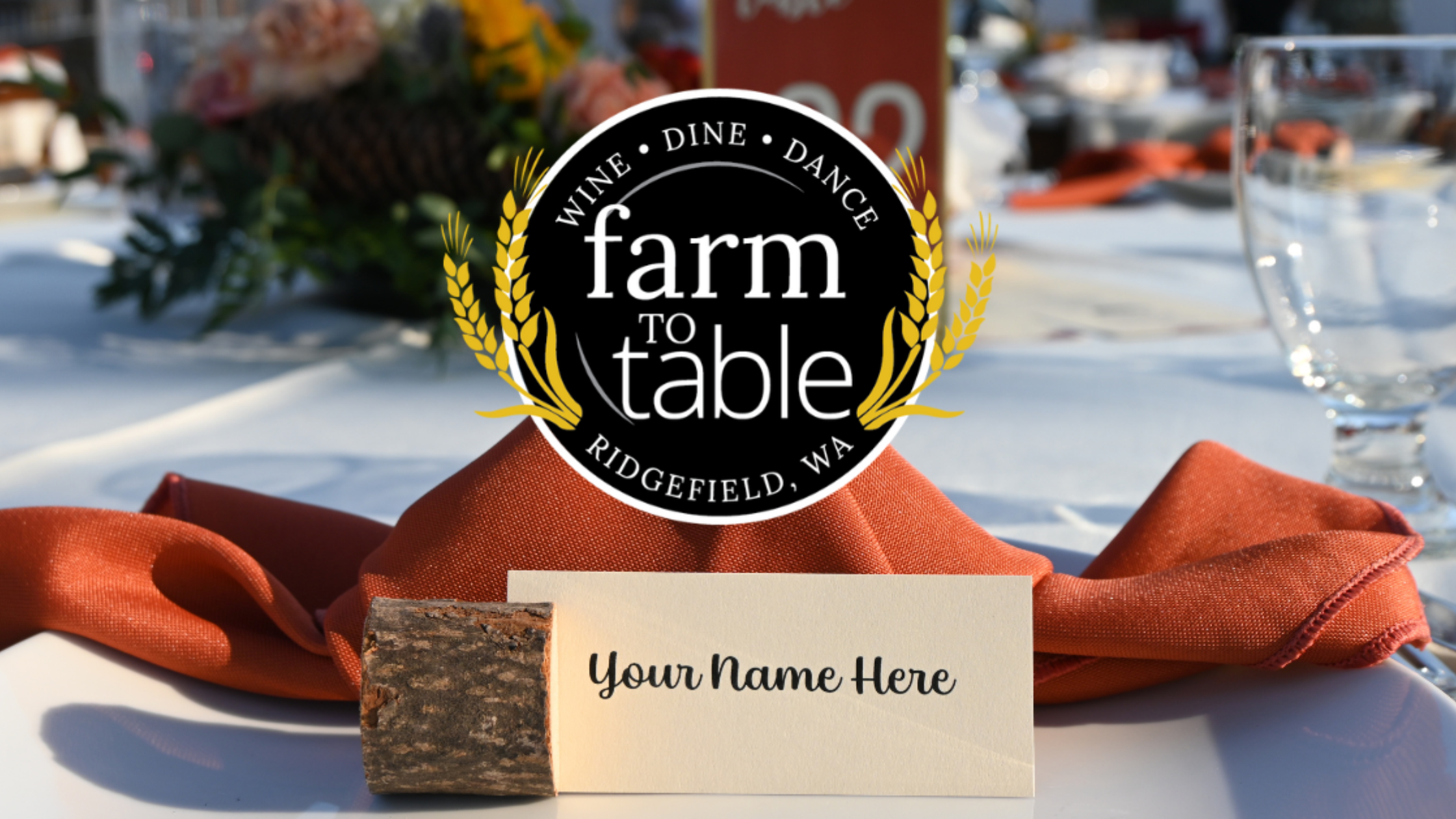 Diners at long tables on South Main Avenue during Ridgefield's Farm to Table dinner