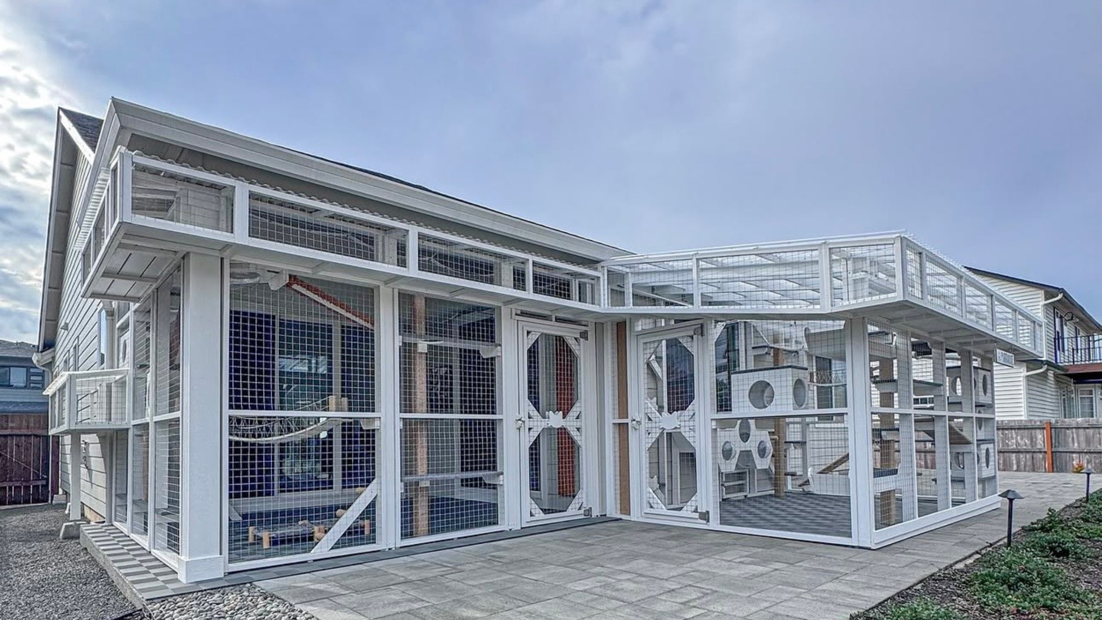 catio structure visible from Hillhurst Road