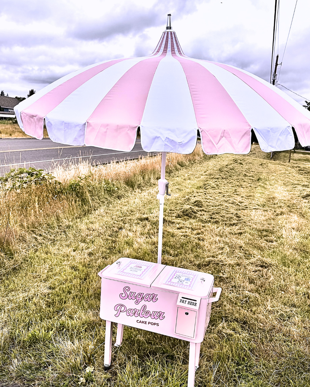 Roadside honor farm stand in Ridgefield, Washington