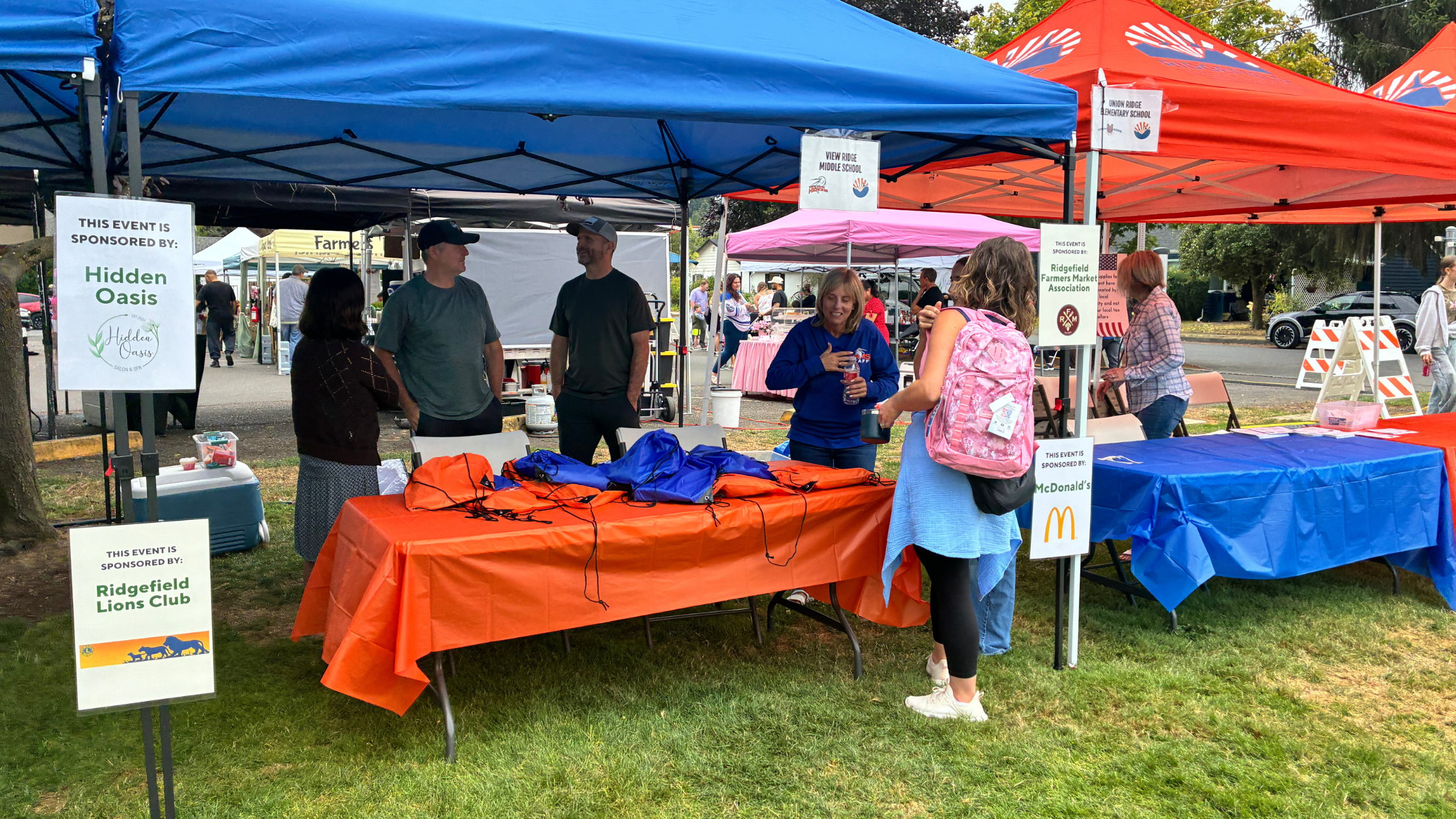 Downtown Ridgefield gathering