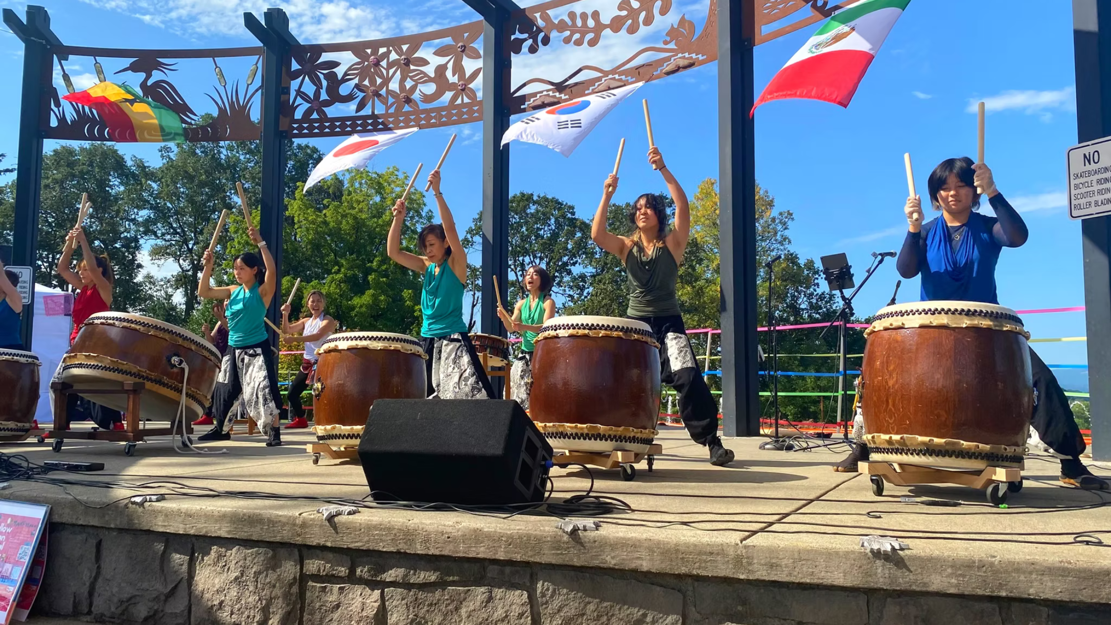 Performers and vendors at the Ridgefield Multicultural Festival