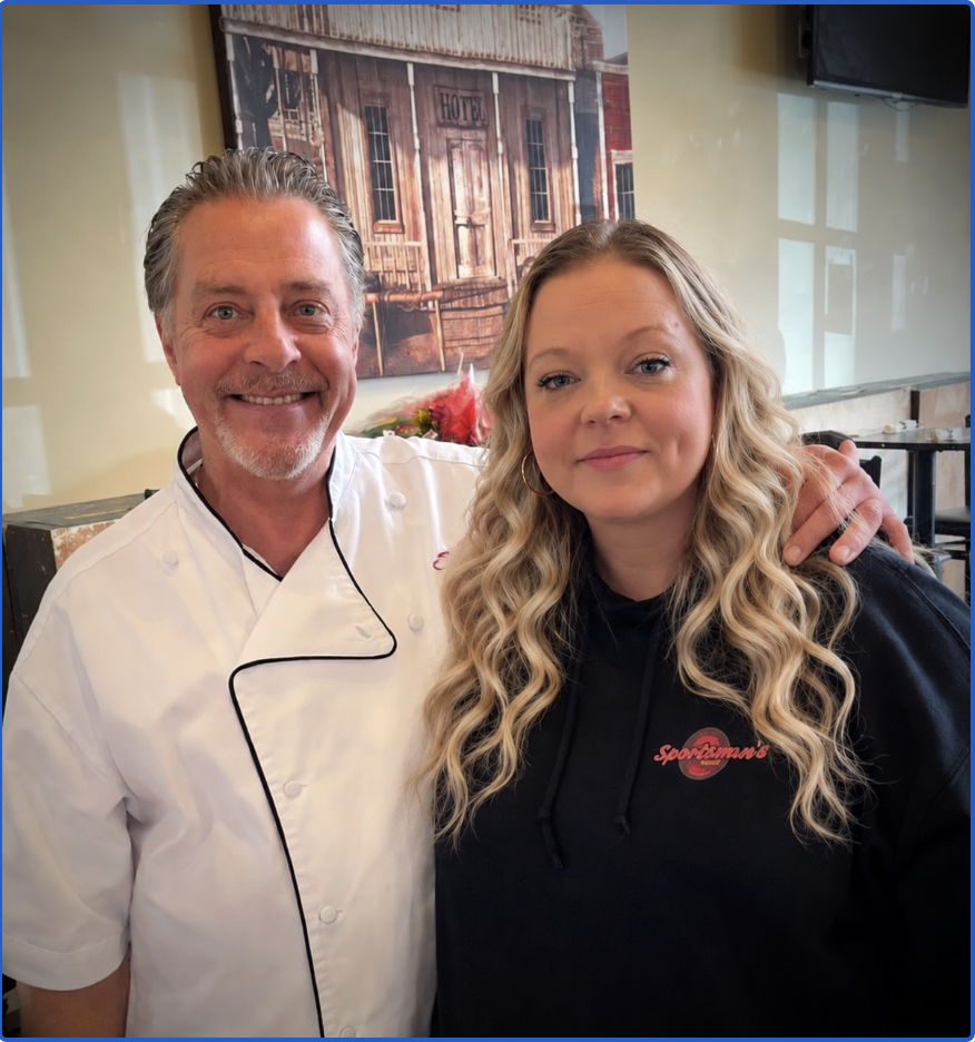 Sportsman's owner Michael Schnidrig and General Manager Candace Joiner