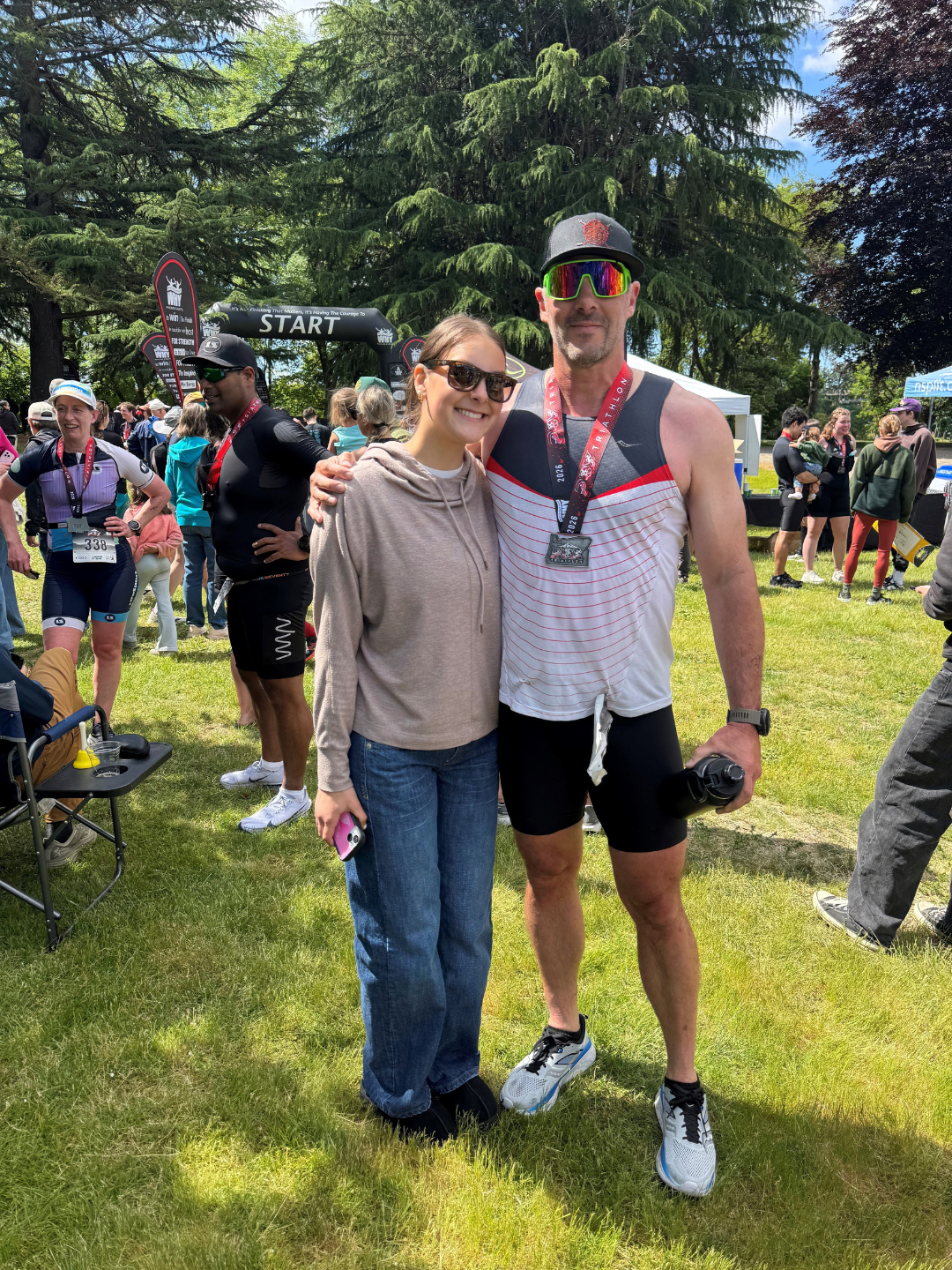 Ben Fairbanks of Ridgefield with his daughter Ava